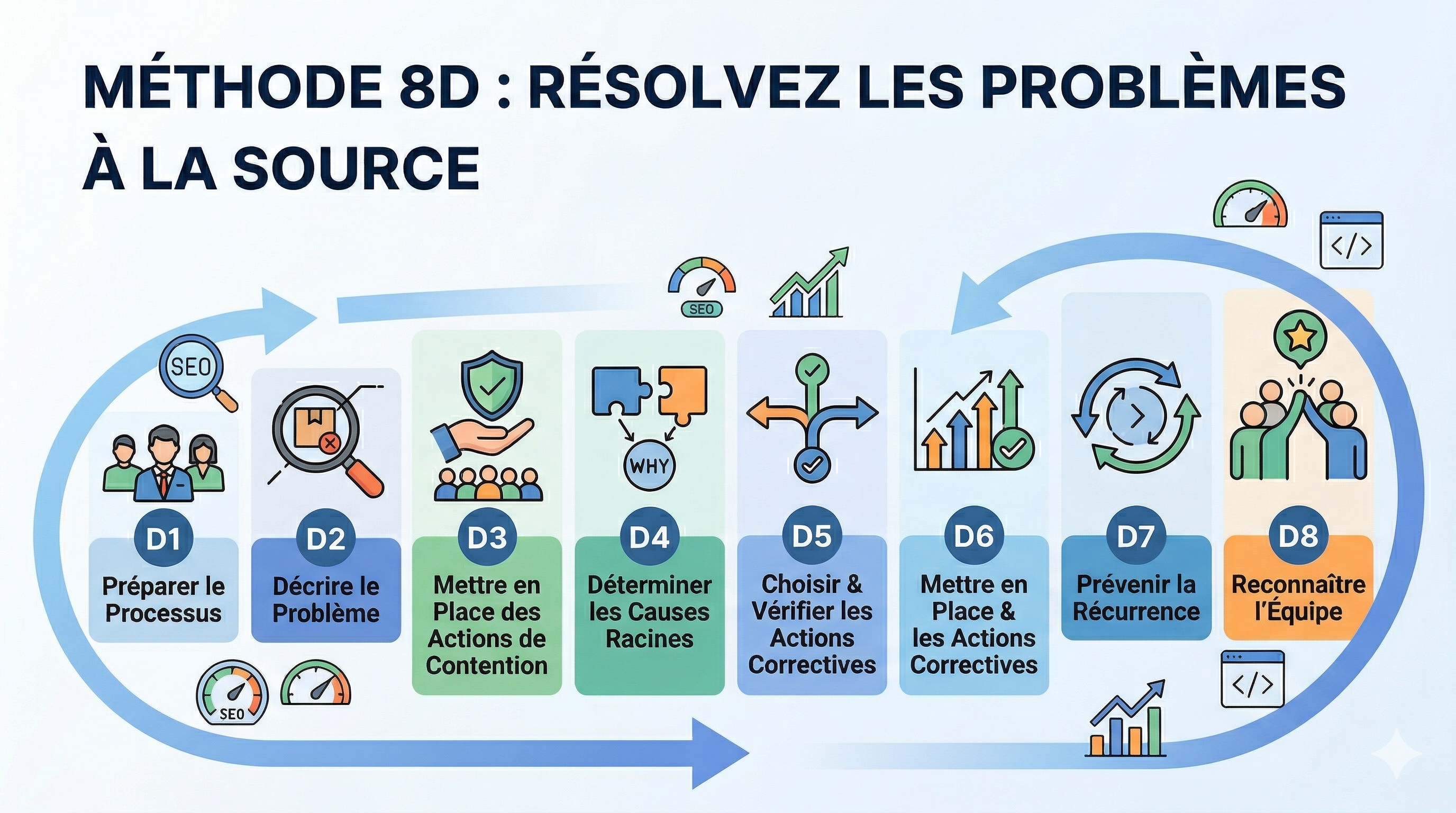 Maîtriser les Non-Conformités Complexes : Le Guide Complet de la Méthode 8D pour les entreprises