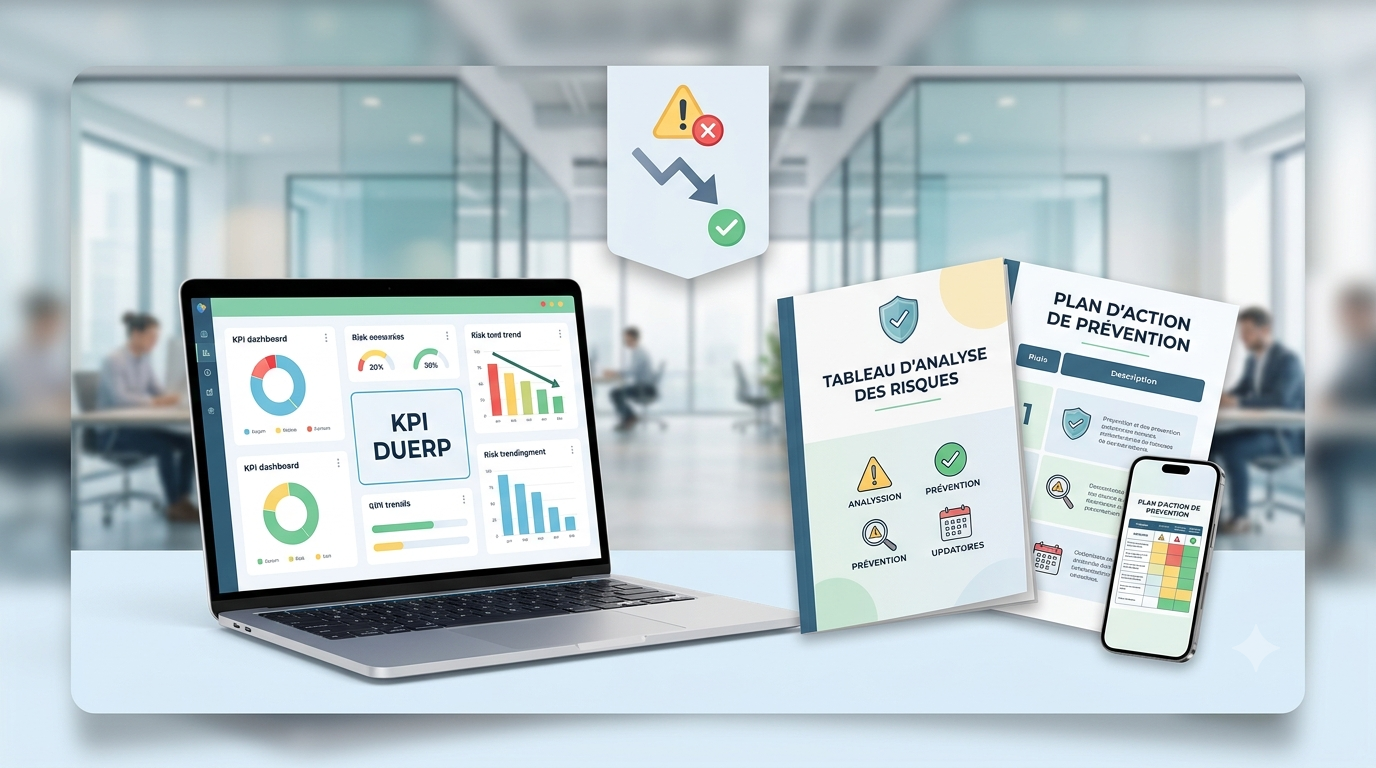 Aperçu du document de qualité : Modèle DUERP Excel Gratuit : Analyse des risques, KPI et plan d'actions. - Page 1